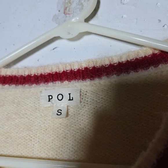 POL Womens Lobster Studded Sweater Small Nautical Whimsical Novelty Eclectic - Picture 4 of 10